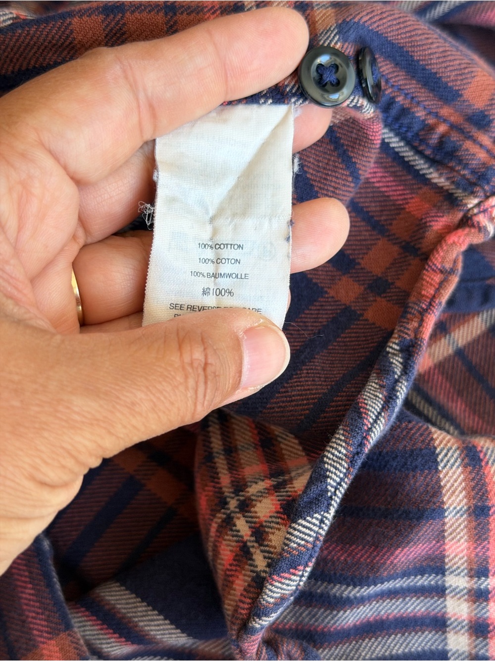 J.Crew Sportsmen’s Outfitter Men’s L Plaid Flannel Shirt Workwear Gorpcore - Picture 6 of 7